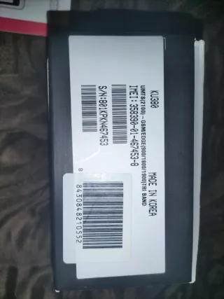 Teléfono móvil vintage LG KU380.