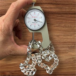 Cadena Barbada Plata de Ley 925 Maciza 9.2mm