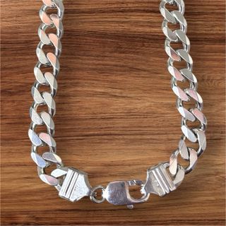 Cadena Barbada Plata de Ley 925 Maciza 9.2mm