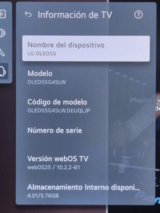 LG OLED 55 EVO EN GARANTIA
