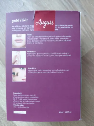 Siero Viso Elisir Gold di Face Complex