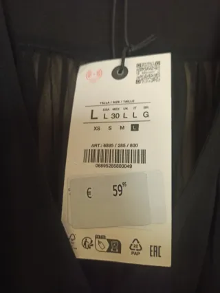 Blusa transparente macrame de Zara