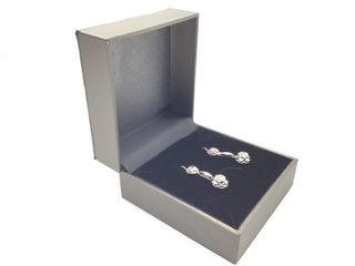 pendientes oro 18k con piedra con circonita