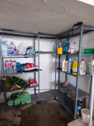 3 scaffalature metalliche per ripostiglio, garage, magazzino