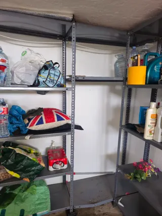 3 scaffalature metalliche per ripostiglio, garage, magazzino