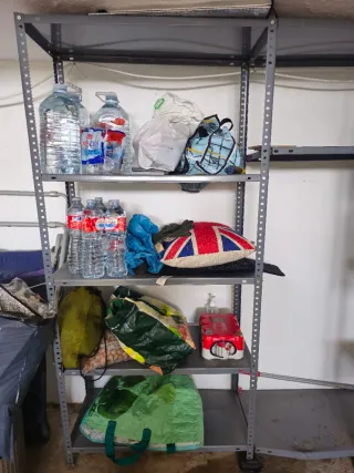 3 scaffalature metalliche per ripostiglio, garage, magazzino