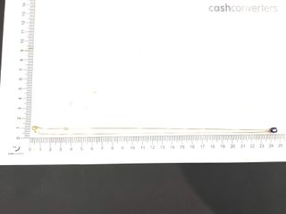 collar oro 18k con piedra 22cm