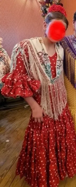 Traje de flamenca niña