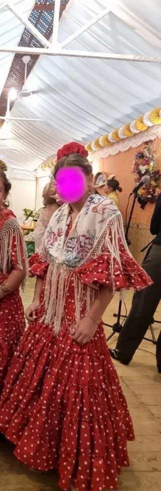 Traje de flamenca niña