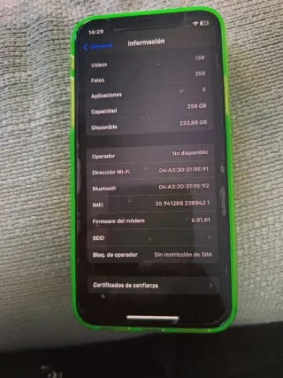 iPhone x 256 Gigas (Acepto cambios de mi interés)