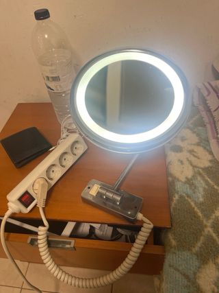 Espejo redondo con luz 