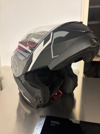 Casco Acerbis Modular Negro Gris Blanco