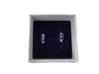 pendientes oro 18k con piedra con circonita