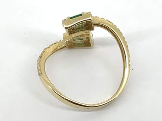 anillo oro 18k con circonita