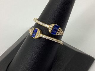 anillo oro 18k con piedra con circonita