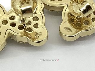 pendientes oro 18k con piedra