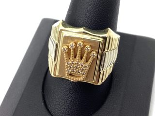 sello oro 18k con piedra