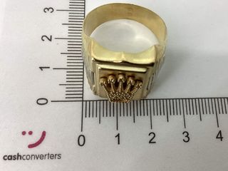 sello oro 18k con piedra