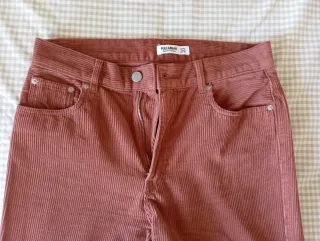 Calças de Bombazine cor de tijolo tamanho 40
