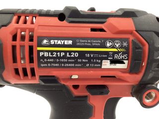 taladro a bateria stayer pbl21p l20