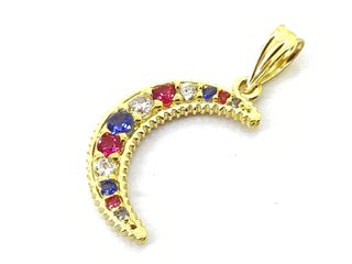 colgante oro 18k con piedra