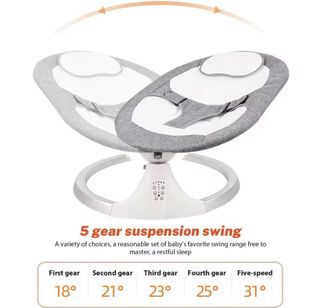 Mecedora electrica azul turquesa espacio