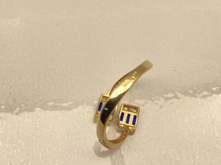 anillo oro 18k con circonita