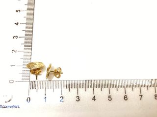 pendientes oro 18k con circonita