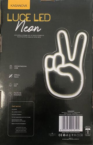 lampada effetto luce neon