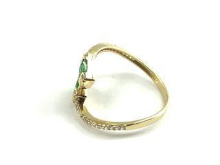 anillo oro 18k con circonita t. 15 (17,52 mm)