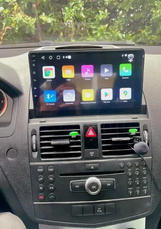 Rádio Mercedes W204 Android 14 com GPS (Novo)