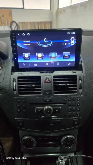 Rádio Mercedes W204 Android 14 com GPS (Novo)