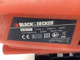 sierra calar black and decker ks777