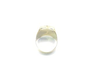 sello oro 18k con piedra