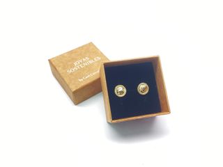 pendientes oro 18k con circonita