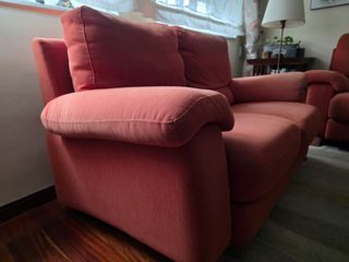 Conjunto sofás de tela 3+2