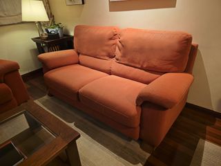 Conjunto sofás de tela 3+2