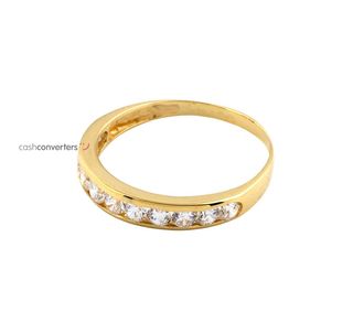 anillo oro 18k con piedra con circonita