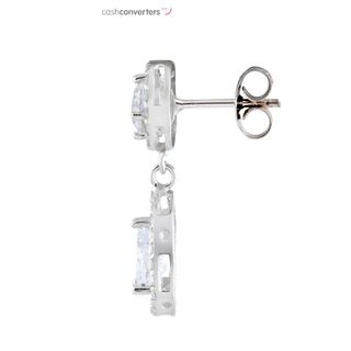 pendientes oro 18k con piedra con circonita