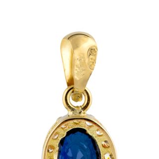 colgante oro 18k con piedra