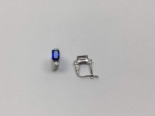 pendientes oro 18k con piedra con circonita