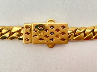gargantilla oro 18k con circonita 22.5cm