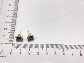 pendientes oro 18k con piedra con circonita