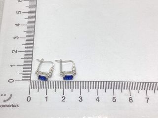 pendientes oro 18k con piedra con circonita