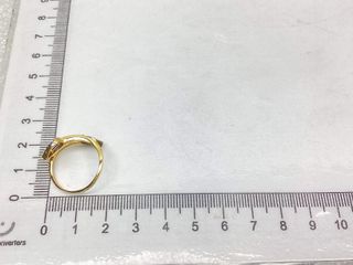 anillo oro 18k con piedra con circonita