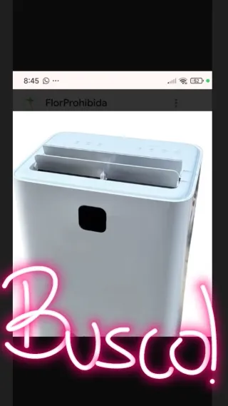 Humidificador de 50 litros/día a 80 litros/ dia