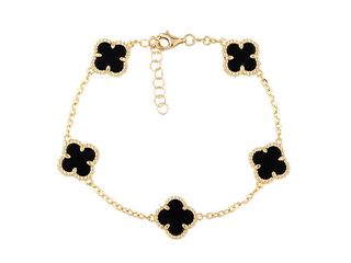 pulsera oro 18k con circonita