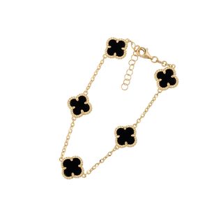 pulsera oro 18k con circonita