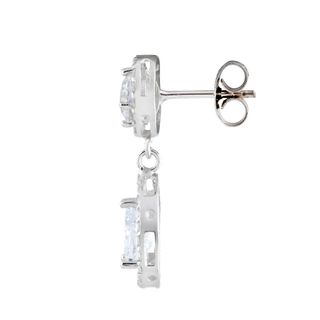 pendientes oro 18k con piedra con circonita