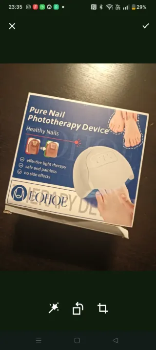 2 lampade pe micosi unghie